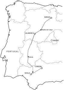 St Josemaria's Journey on April, 1938.