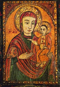 Immagine della Madonna di Maria Pócs, nella Catedrale di Vienna.